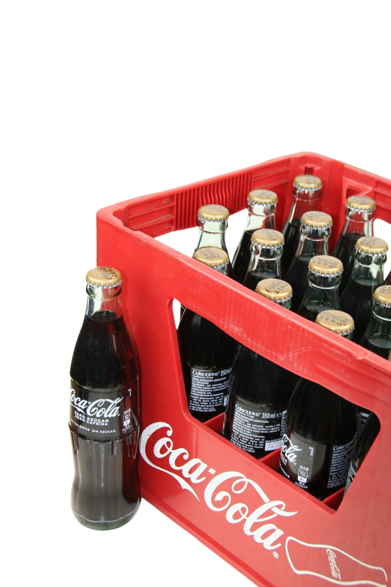 Coca Cola Zero 23,7cl. Pack 24 botellas. Cristal. Retornable