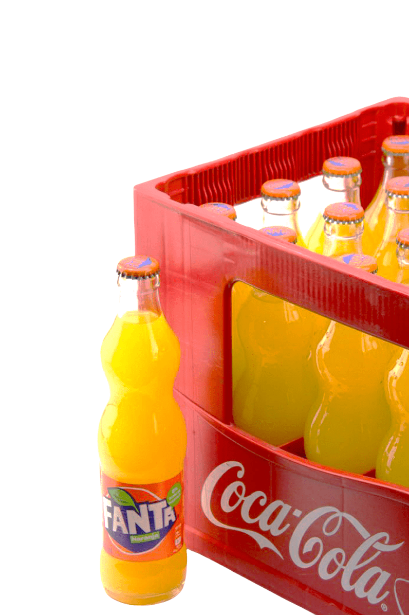 Fanta Naranja en vidrio retornable 350 ml - Pack 6 Ud – Re-pot market