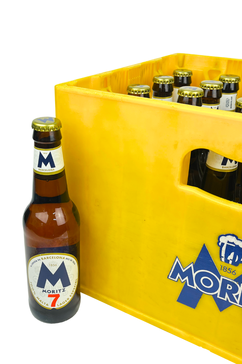 Moritz 7 beer in returnable glass 330 ml - Pack 24 units
