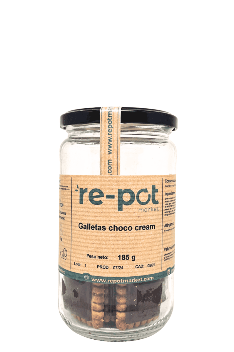 Chocolate cookies filled with cream 185 g