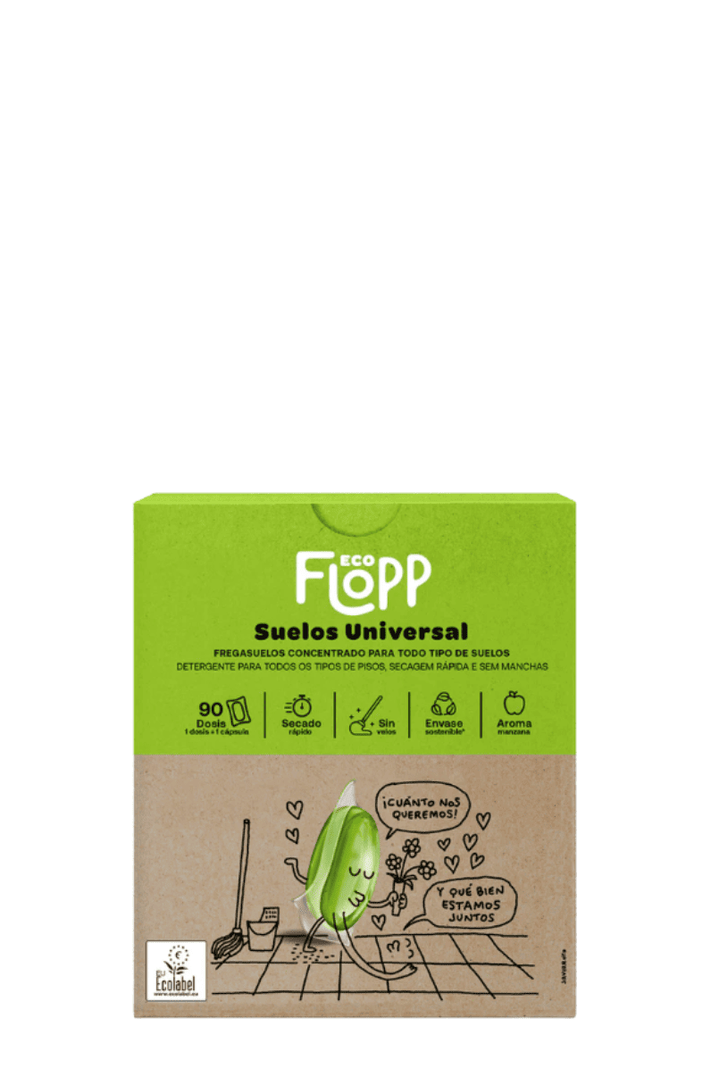 Friegasuelos universal en capsulas ecológico FLOPP (90 Capsulas)