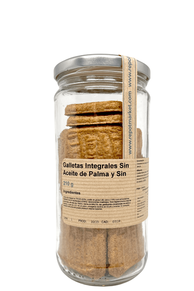 Whole Grain Cookies without palm oil and without sugar 210 g
