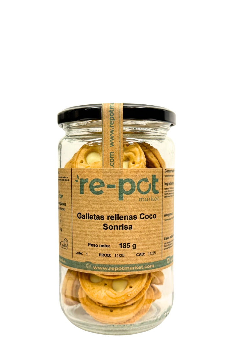 Galletas rellenas de COCO Sonrisa 185 gr