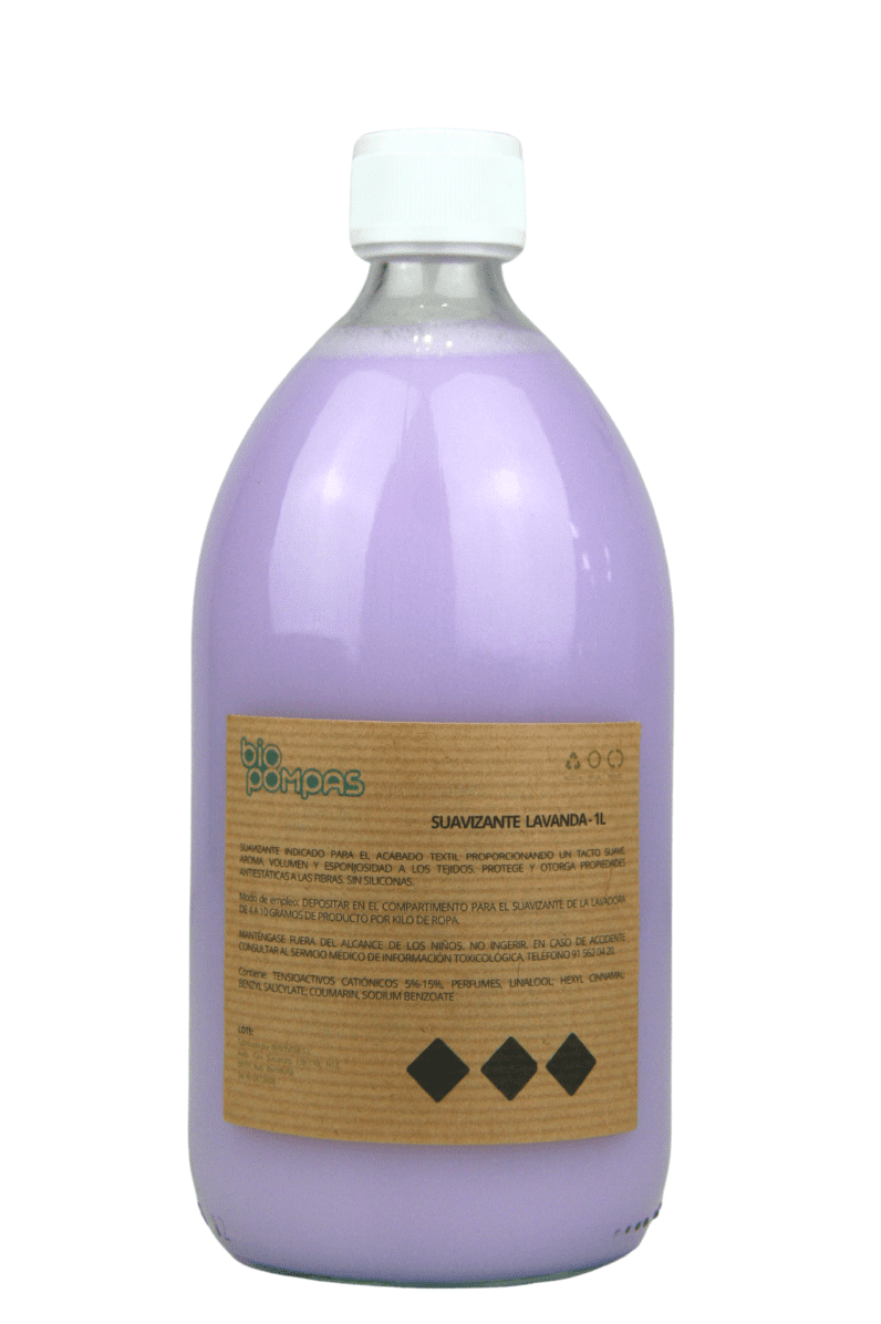 Suavizante Textil Lavanda en vidrio retornable 1L - Bio Pompas