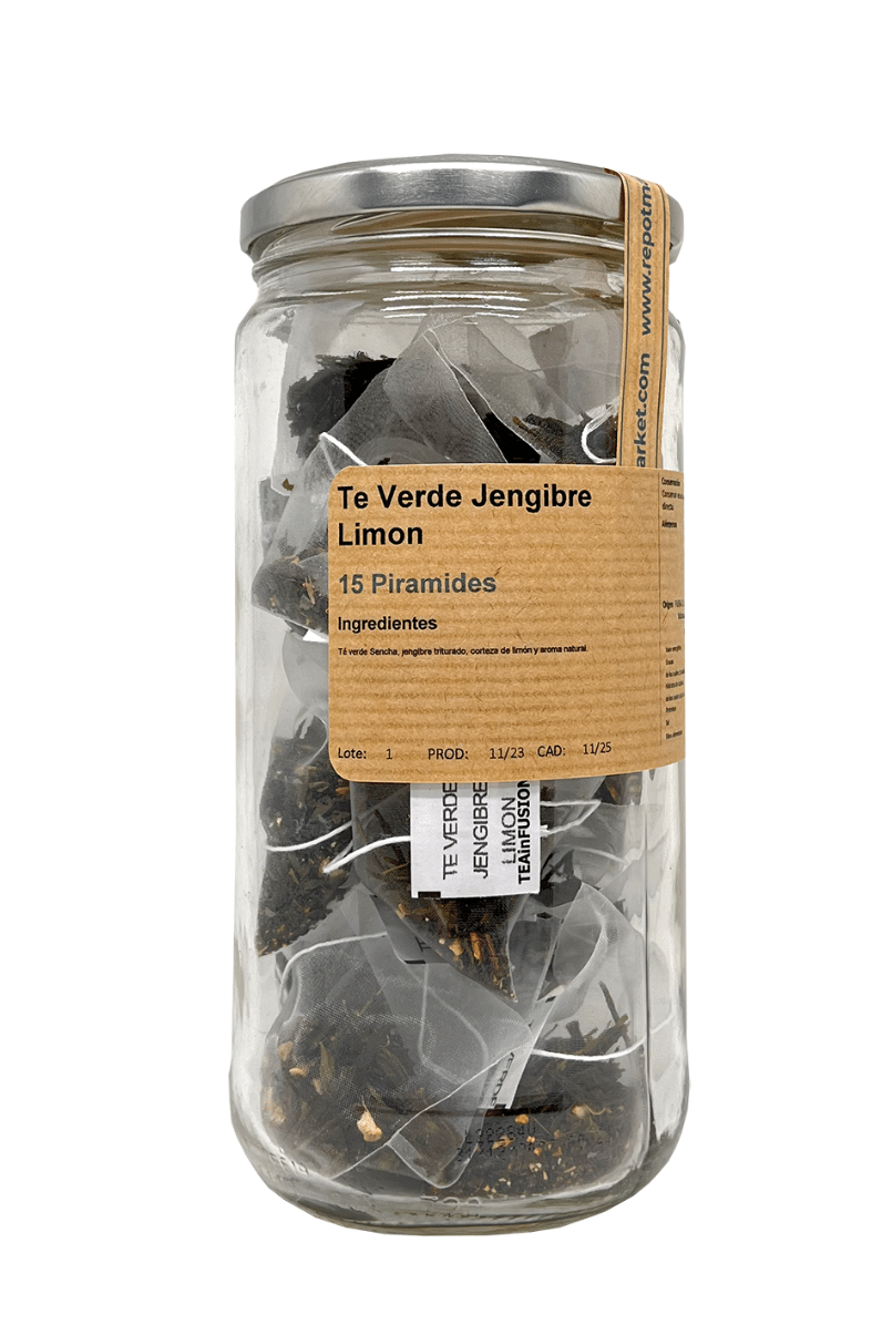 Té Verde Jengibre Limon (37 g) - 15 Piramides
