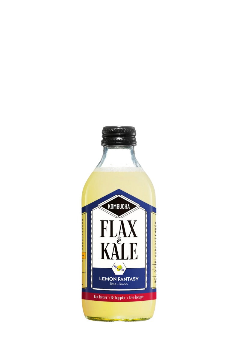 Kombucha Lemon Fantasy en vidre retornable - Flax&Kale