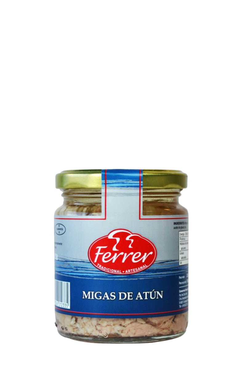 <tc>Molles de tonyina en oli d'oliva 150 g de vidre retornable - Ferrer</tc>