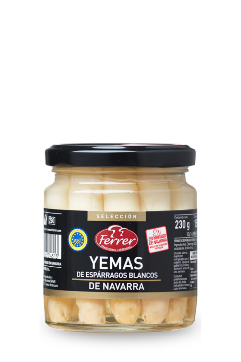 Yemas Extra Gruesas de Esparragos Blancos de Navarra 230 g - Ferrer