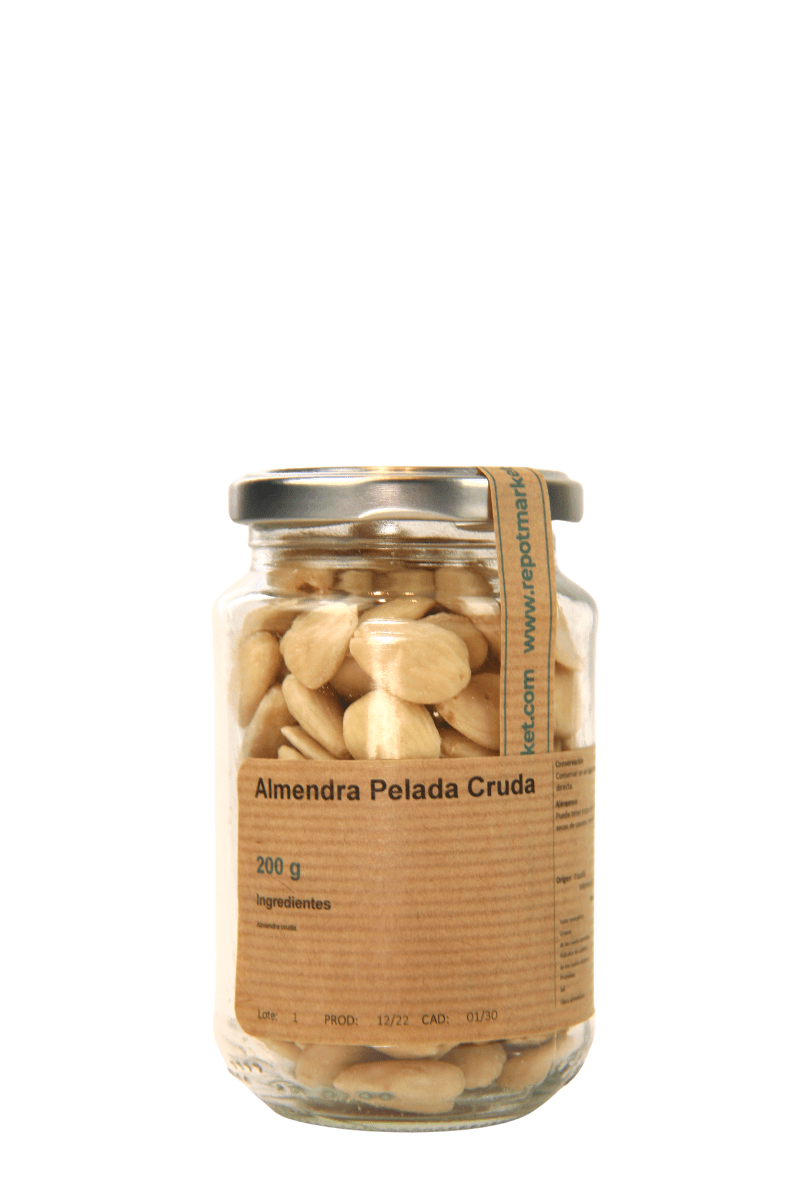 Almendra pelada cruda 200 g - Re - pot market