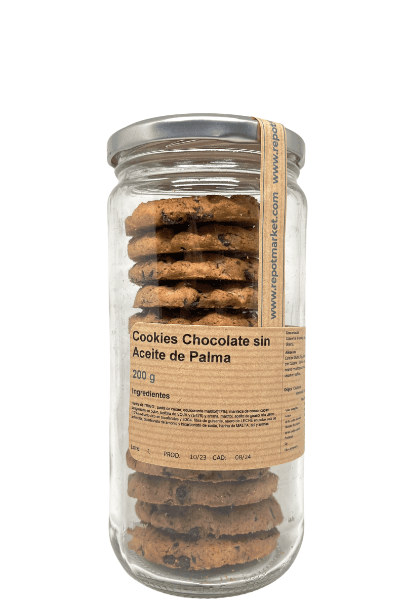 Cookies Xocolata sense Oli de palma 200 g