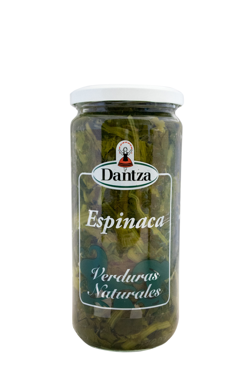 Espinac en vidre retornable 425 g - DANTZA
