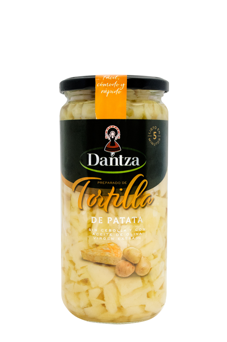 Mixed Tortilla without onion in returnable glass 660 g - DANTZA