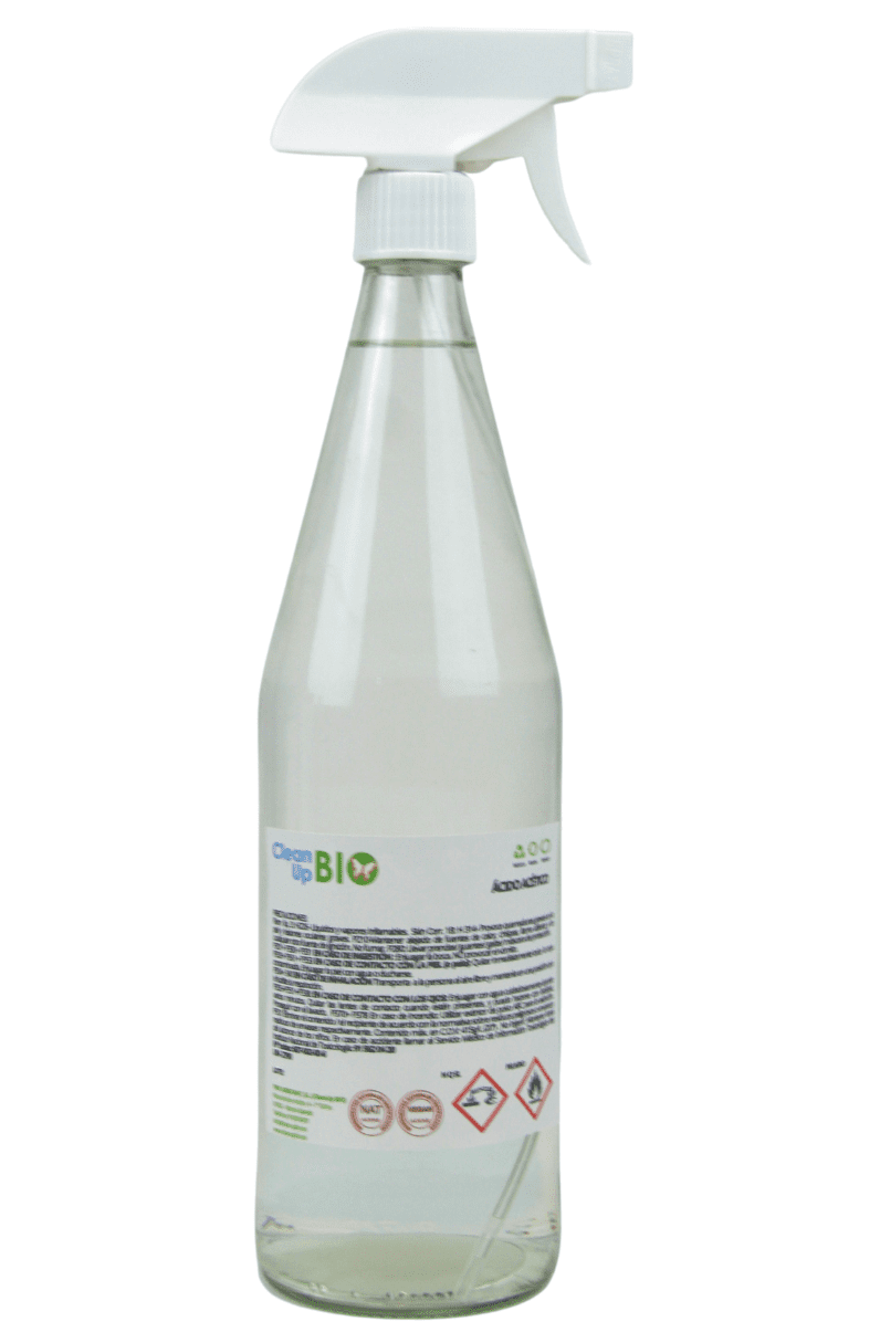 Vinagre de Limpieza CleanUP BIO 0.75L - Pulverizador En vidrio retornable