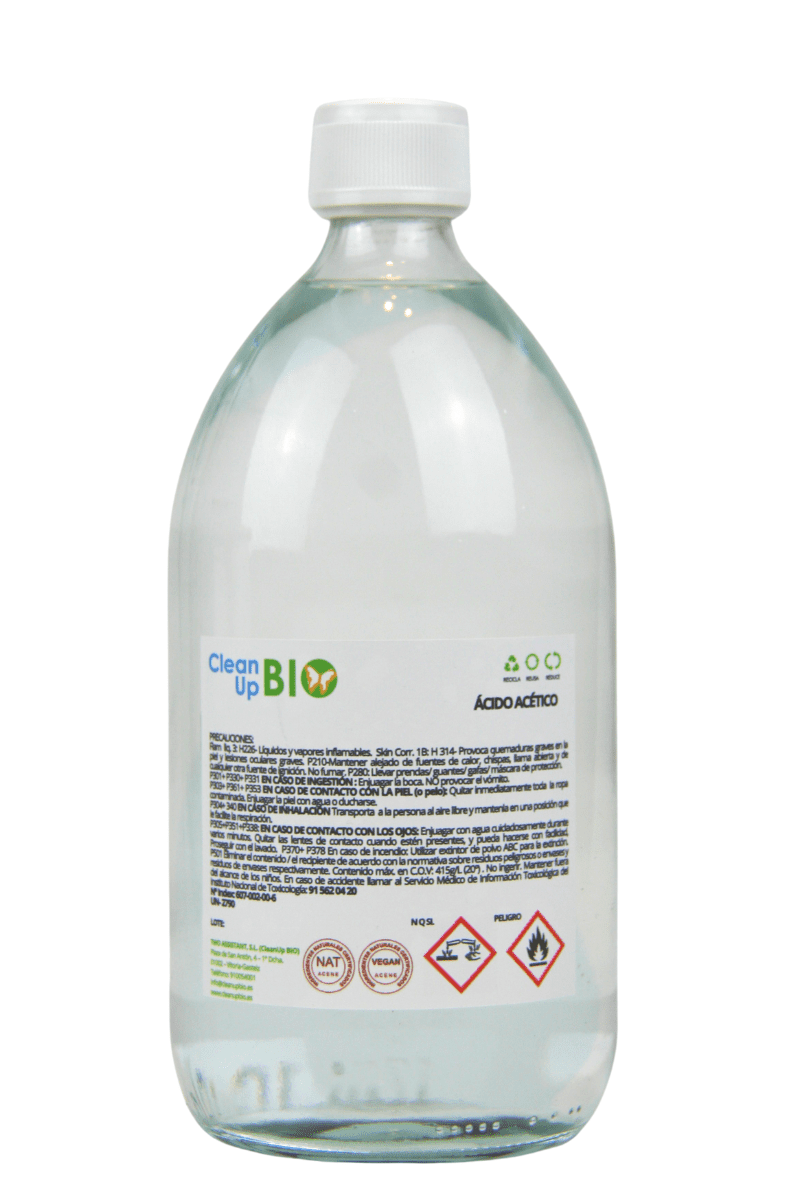 Vinagre de Limpieza CleanUP BIO 1L - En vidrio retornable