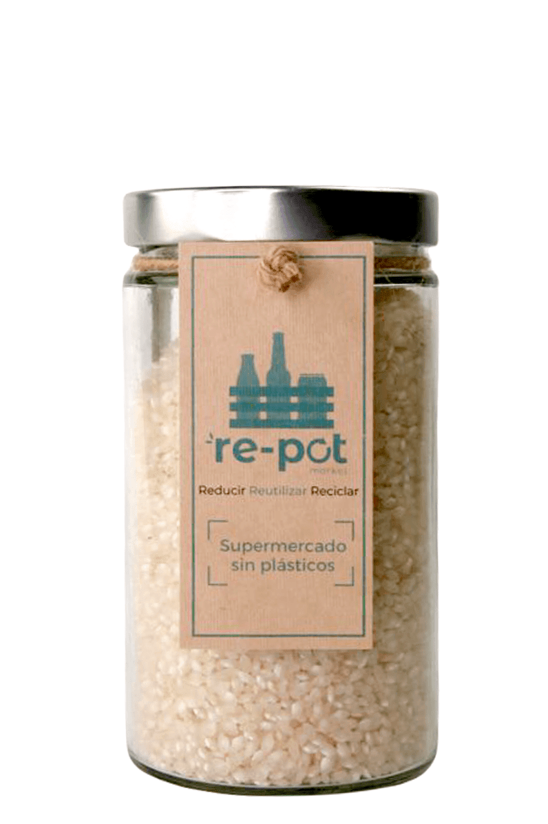 Arroz Redondo en vidrio retornable 0,5 kg - Re-pot market