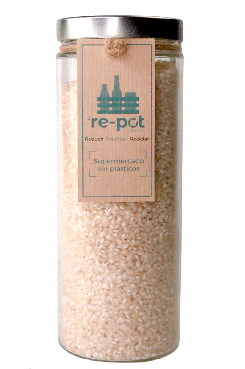 Arroz Redondo en vidrio retornable 0,8 kg - Re-pot market