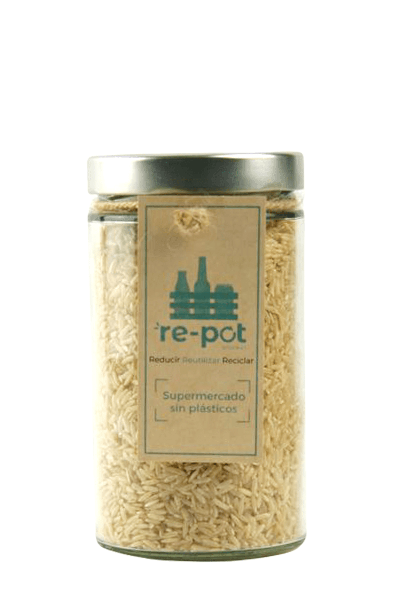 Arroz Integral en vidrio retornable 0,5 kg - Re-pot market