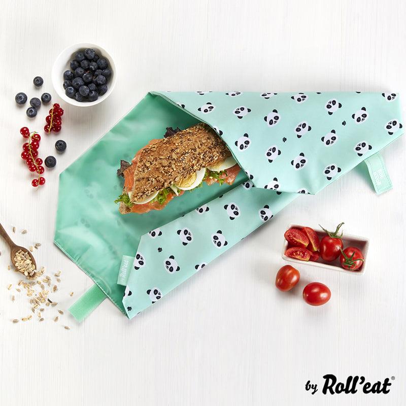 Porta bocadillos reutilizable Boc'n'Roll - Pandas - Re-pot market