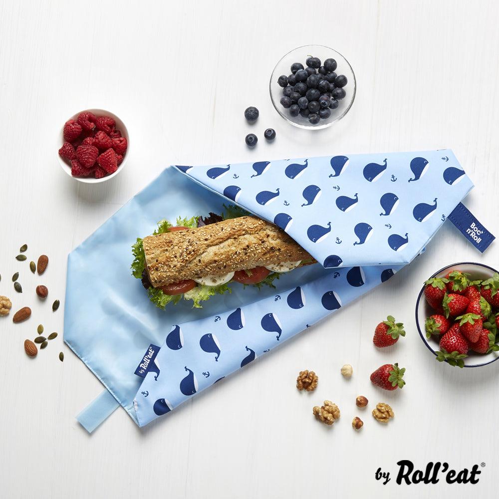 Boc'n'Roll reusable sandwich holder - Whales – Re-pot market