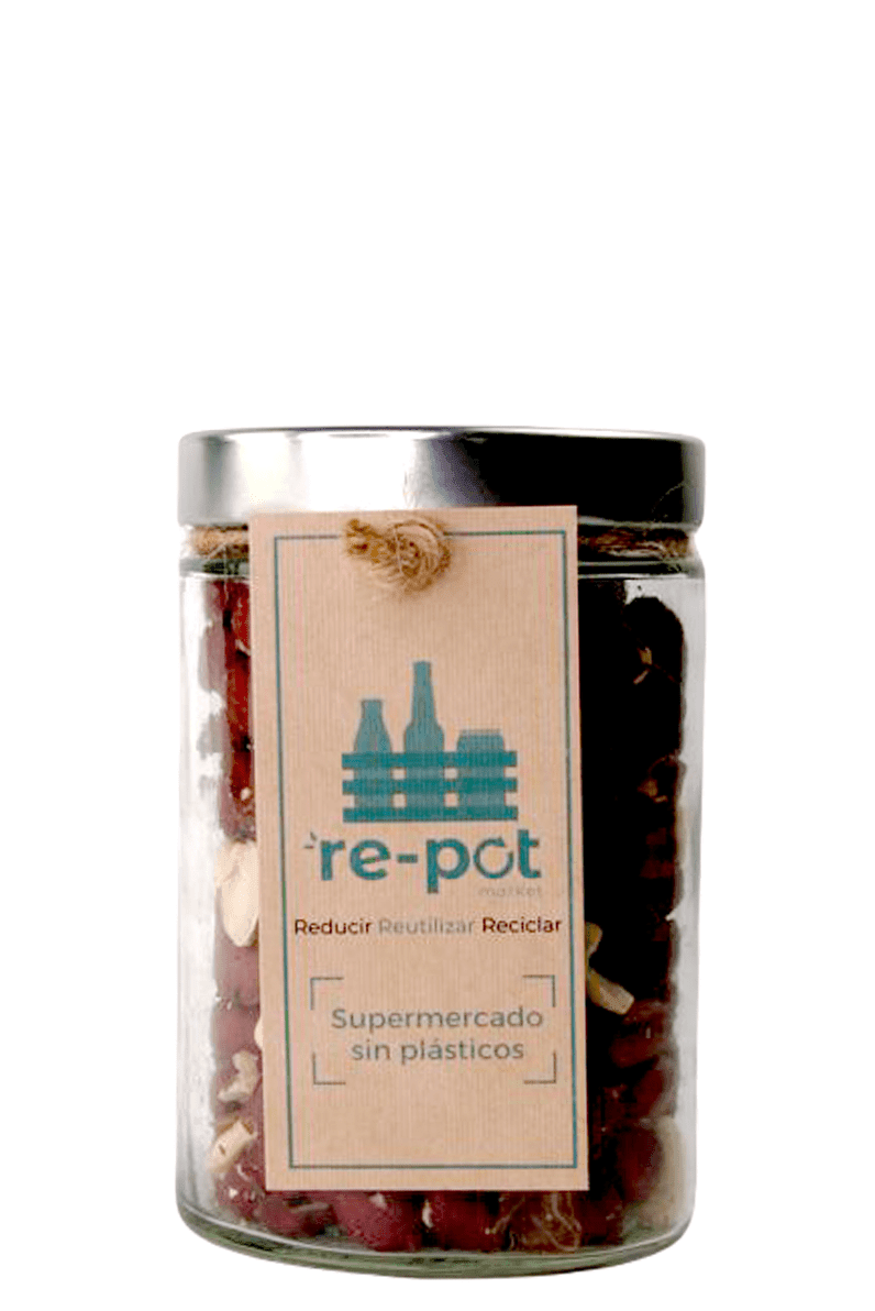 Cacahuete Crudo con Piel en vidrio retornable 0,3 kg - Re-pot market