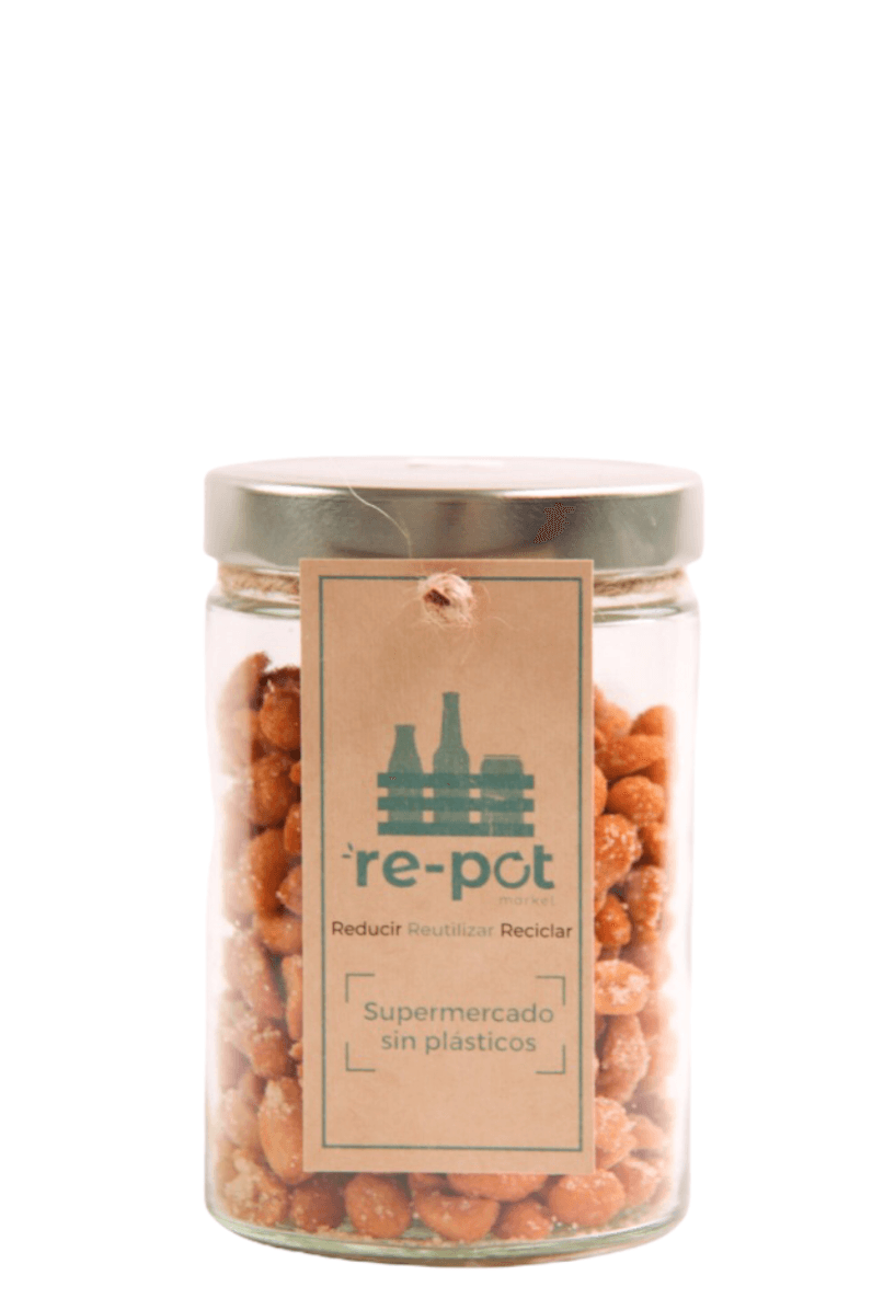 Cacahuete Dulce con Miel y Sal en Vidrio Retornable 0,25 Kg - Re-pot market