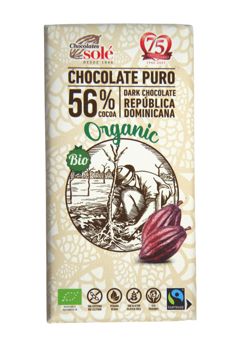 Chocolate negro 56% ECO FT 100 g- Sole - Re-pot market