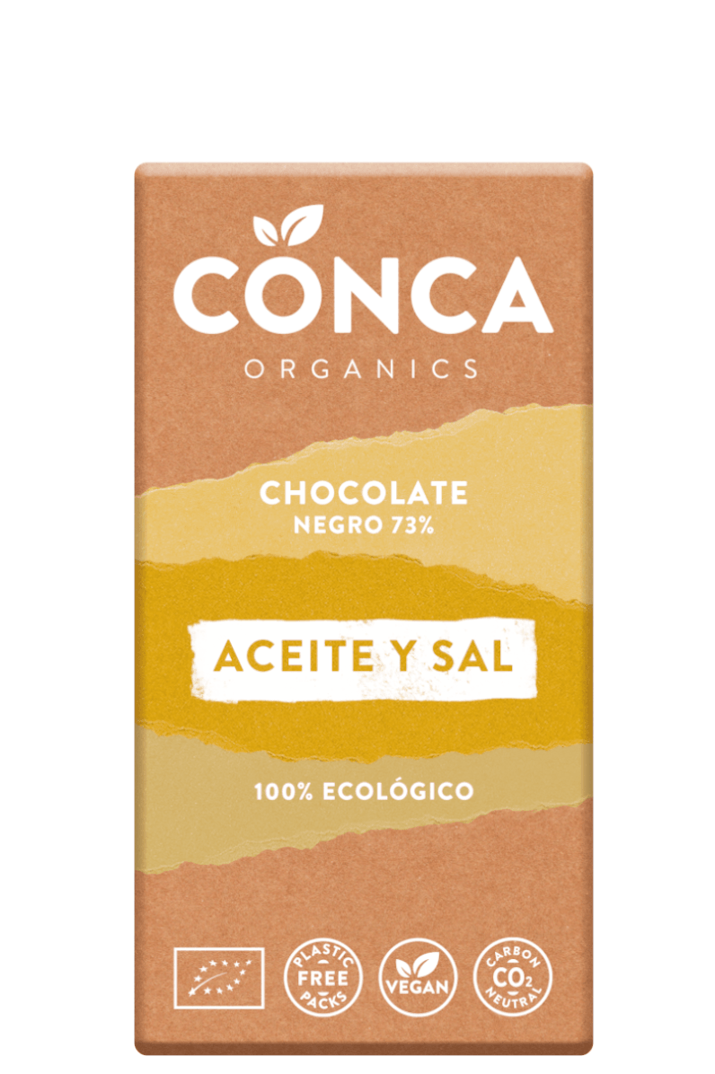 Chocolate Negro con Aceite y sal ECO - La Conca Organics - Re-pot market