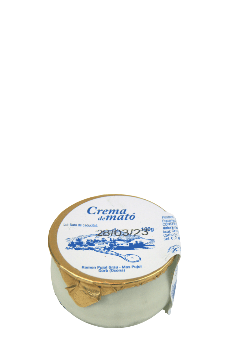 Crema de Mató 100 g de vidre retornable - Granja Armengol
