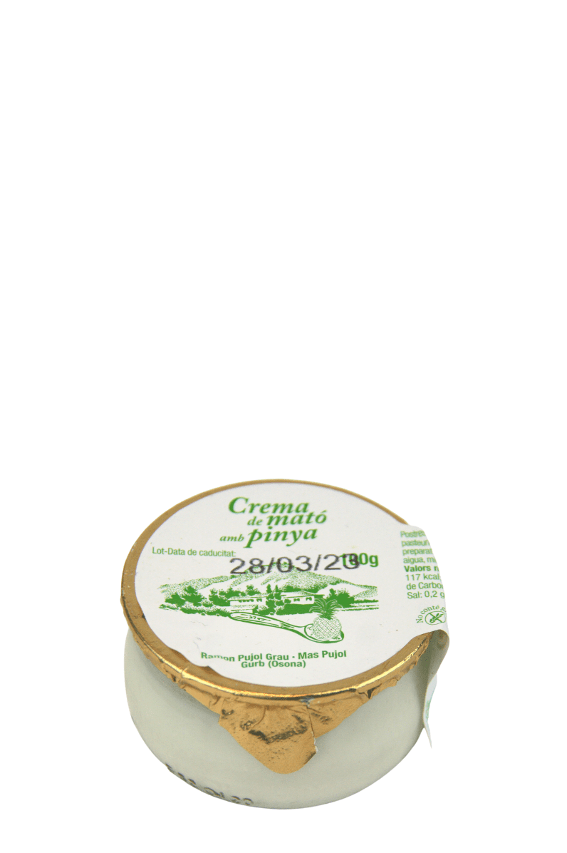Artisan cream of mato and pineapple 100 g in returnable glass - Granja Armengol