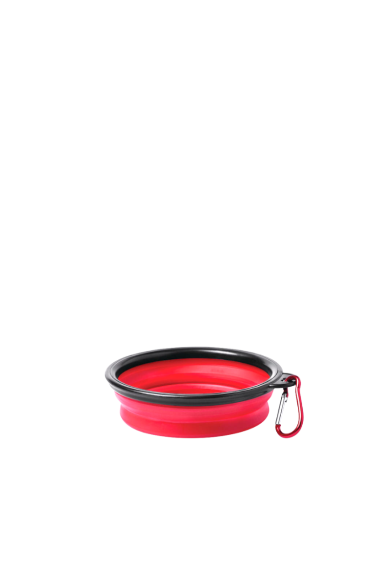 Collapsible Reusable Pet Bowl - Red Color