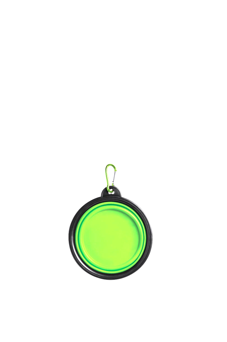 Cuenco Plegable Reutilizable para Mascota - Color Verde