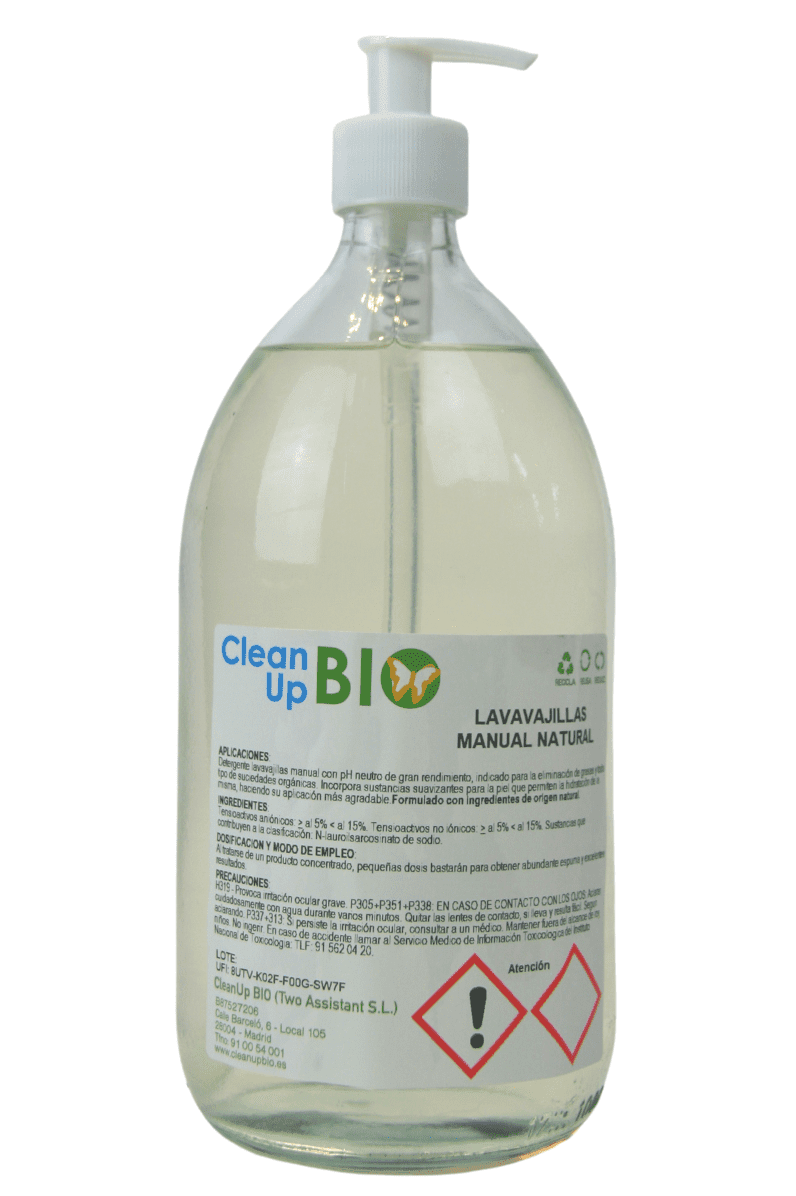 Lavavajillas Manual 1 L CleanUp BIO - En vidrio retornable - Re-pot market