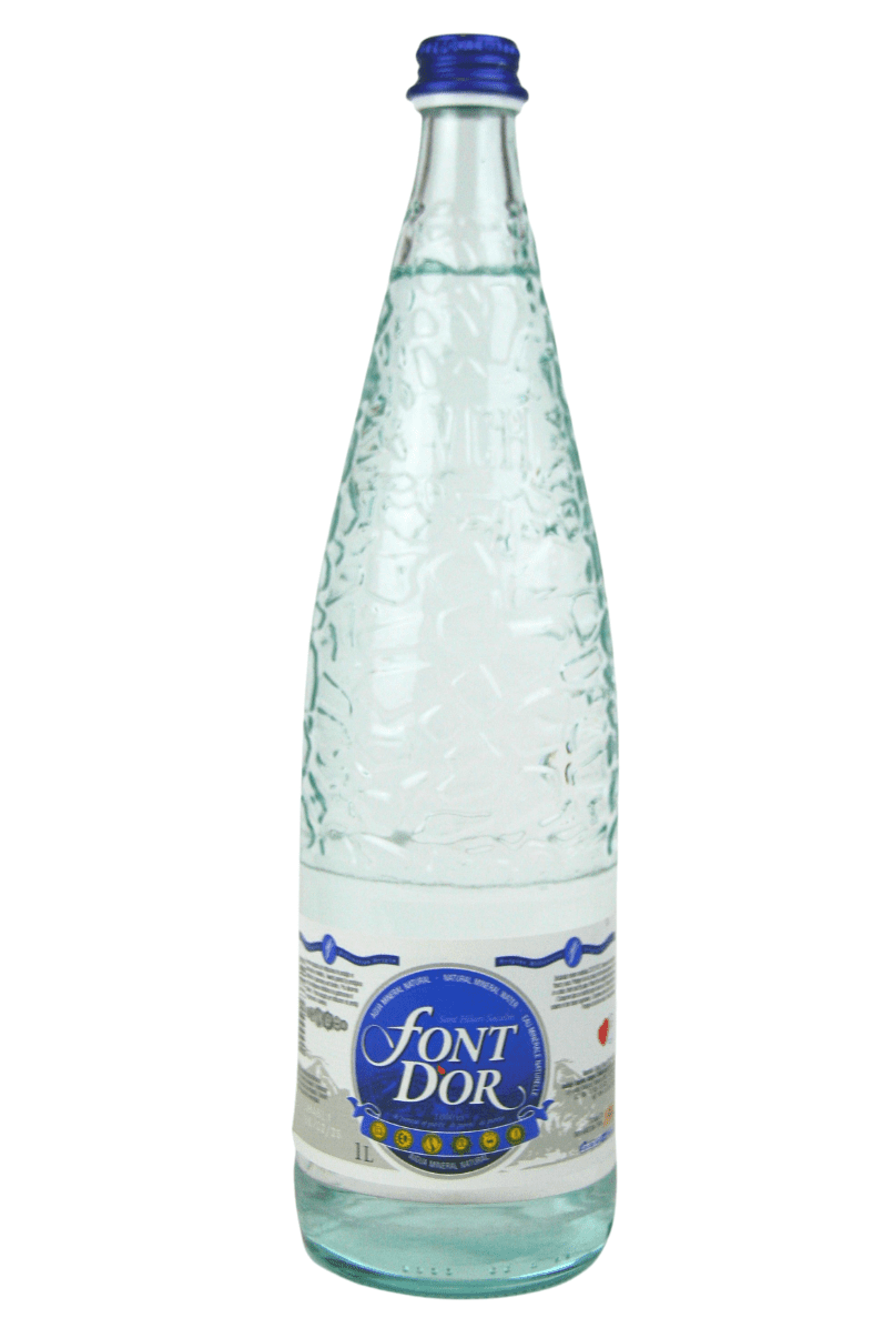 Mineral Water <tc>Font d'Or</tc> in returnable glass 1L - Pack 12 Units