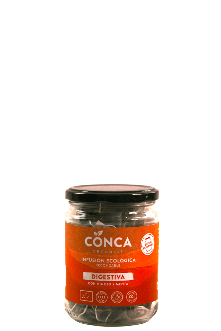 Infusión BIO Digestiva en vidrio retornable - La Conca Organics - Re-pot market