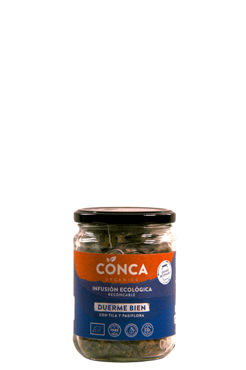 Infusión BIO Duerme Bien en vidrio retornable - La Conca Organics - Re-pot market