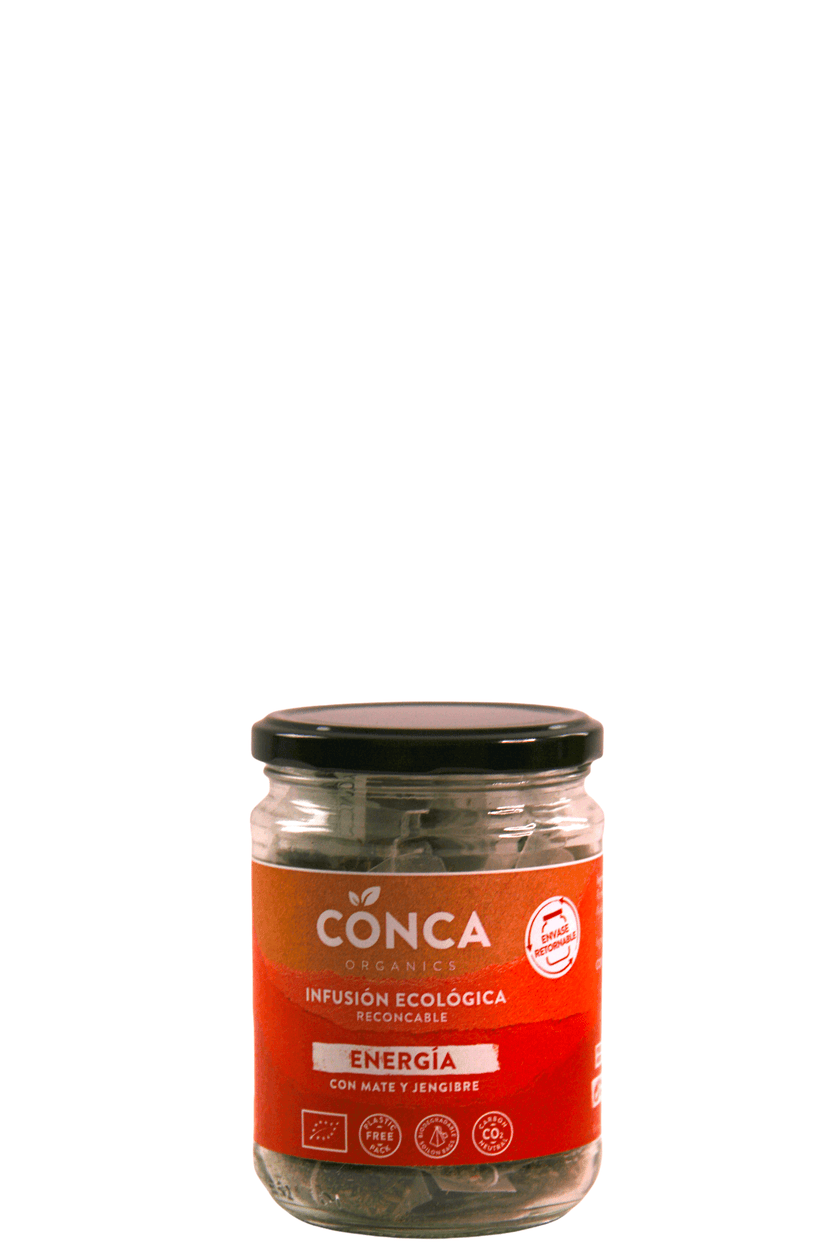 Infusión BIO Energía en vidrio retornable - La Conca Organics - Re-pot market