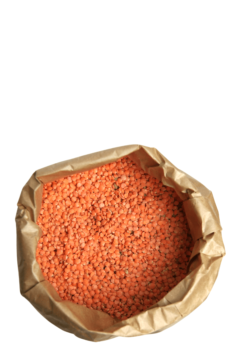 Lenteja Roja 1 kg en Bolsa Kraft - Re-pot market