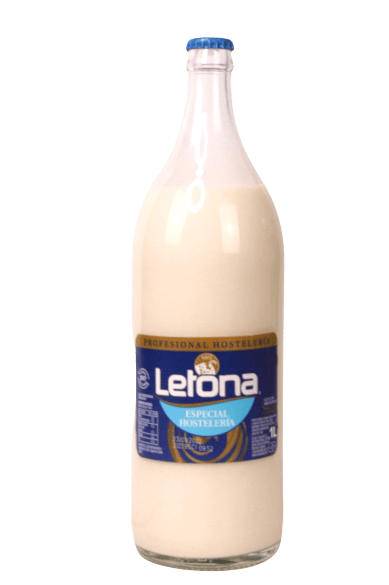 Leche Letona Semi-Desnatada 1 Lt Retornable - Pack 1 Ud - Re-pot market