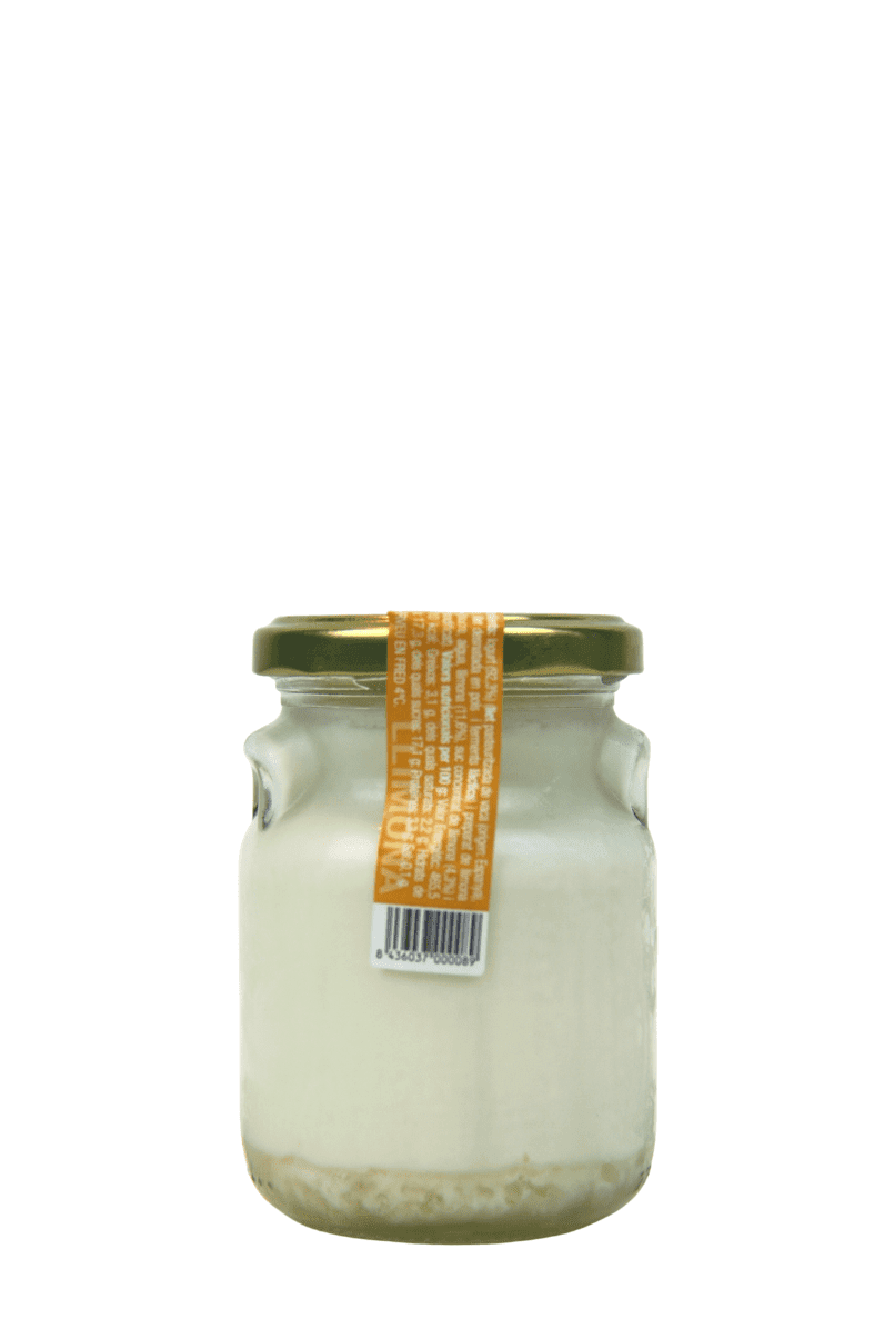 Yogur artesano de limón 0,260 Kg en vidrio retornable - Granja Armengol - Re-pot market