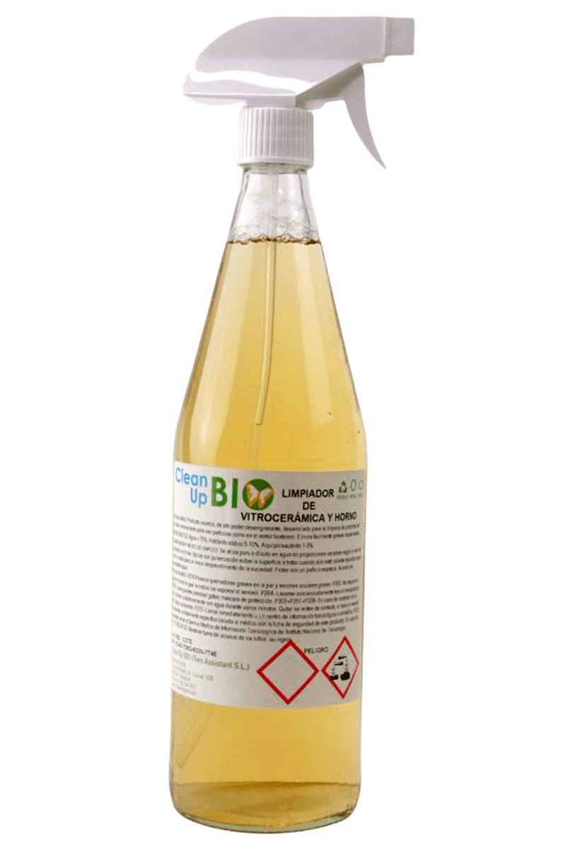Limpiador de Vitrocerámica y Horno 0,75 L CleanUp BIO - en vidrio retornable - Re-pot market