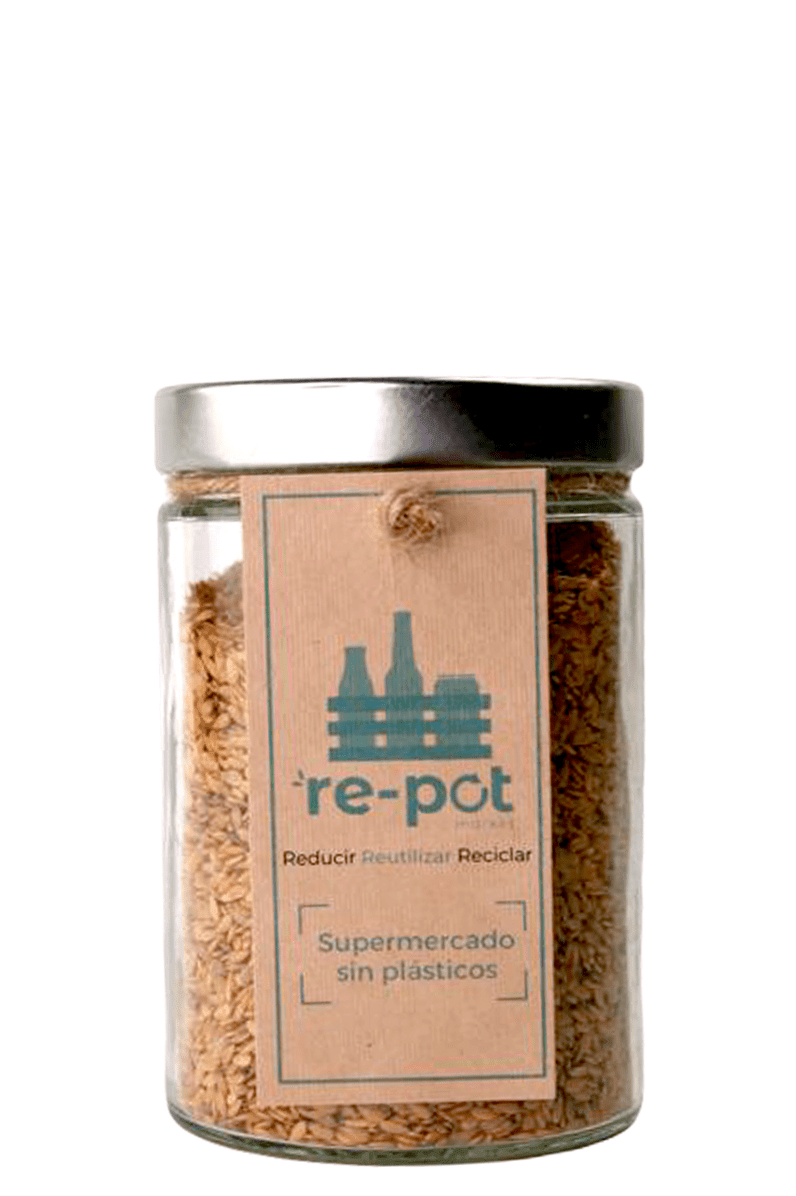 Lino Dorado en vidrio retornable 0,3 kg - Re-pot market