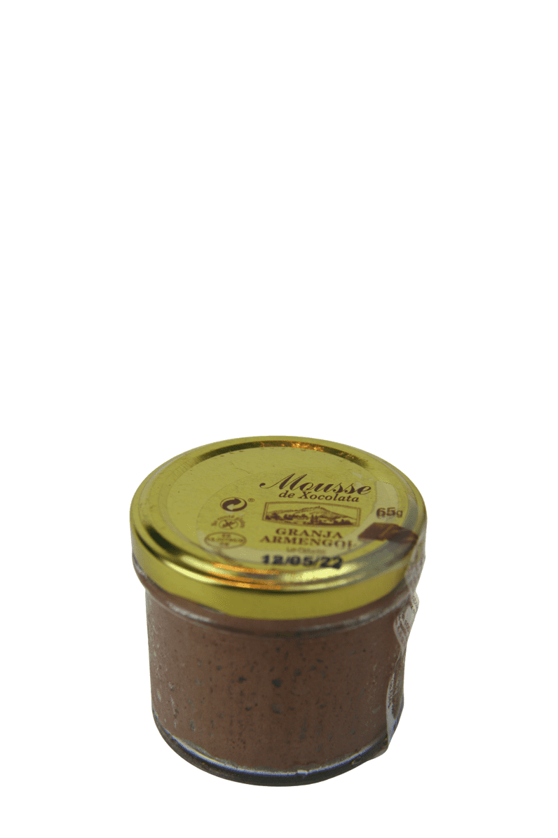 Mousse de chocolate 0,065 Kg en vidrio retornable - Granja Armengol - Re-pot market