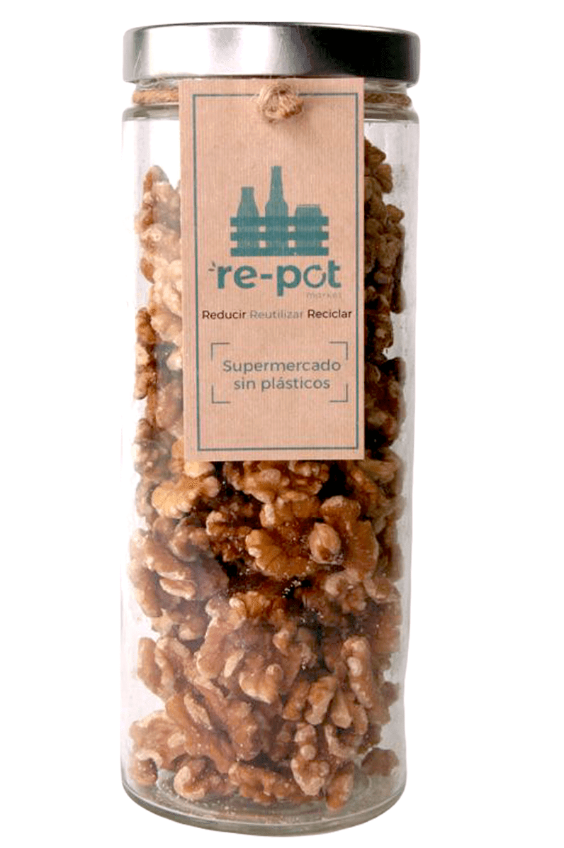 Nuez Pelada en vidrio retornable 0,3 kg - Re-pot market