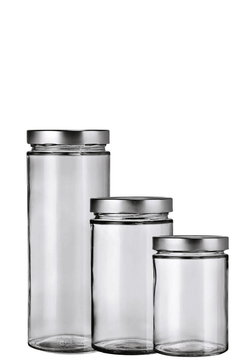 Pack de envases de vidrio de diseño - 3Ud