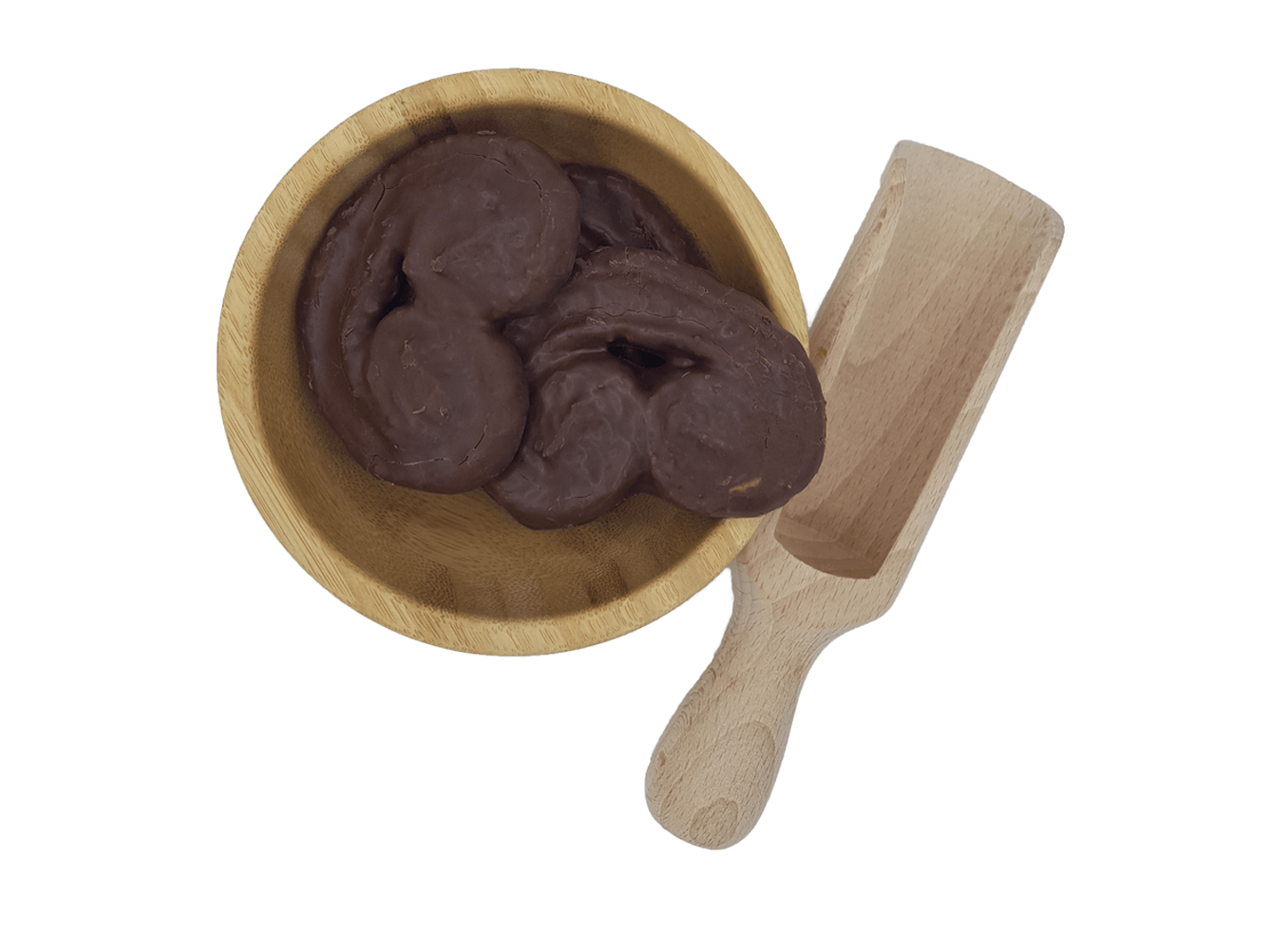 Palmeritas de Chocolate en vidrio retornable 0,3 kg - Re-pot market