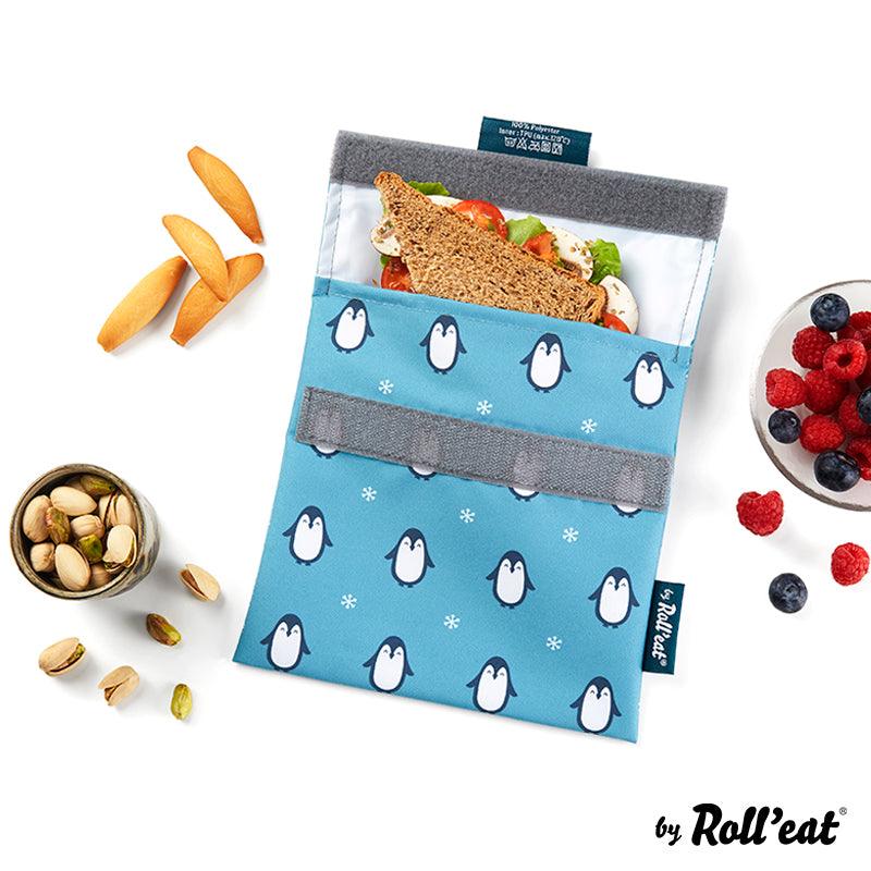 Porta snacks reutilizable Snack'n'Roll - Pingüinos - Re-pot market