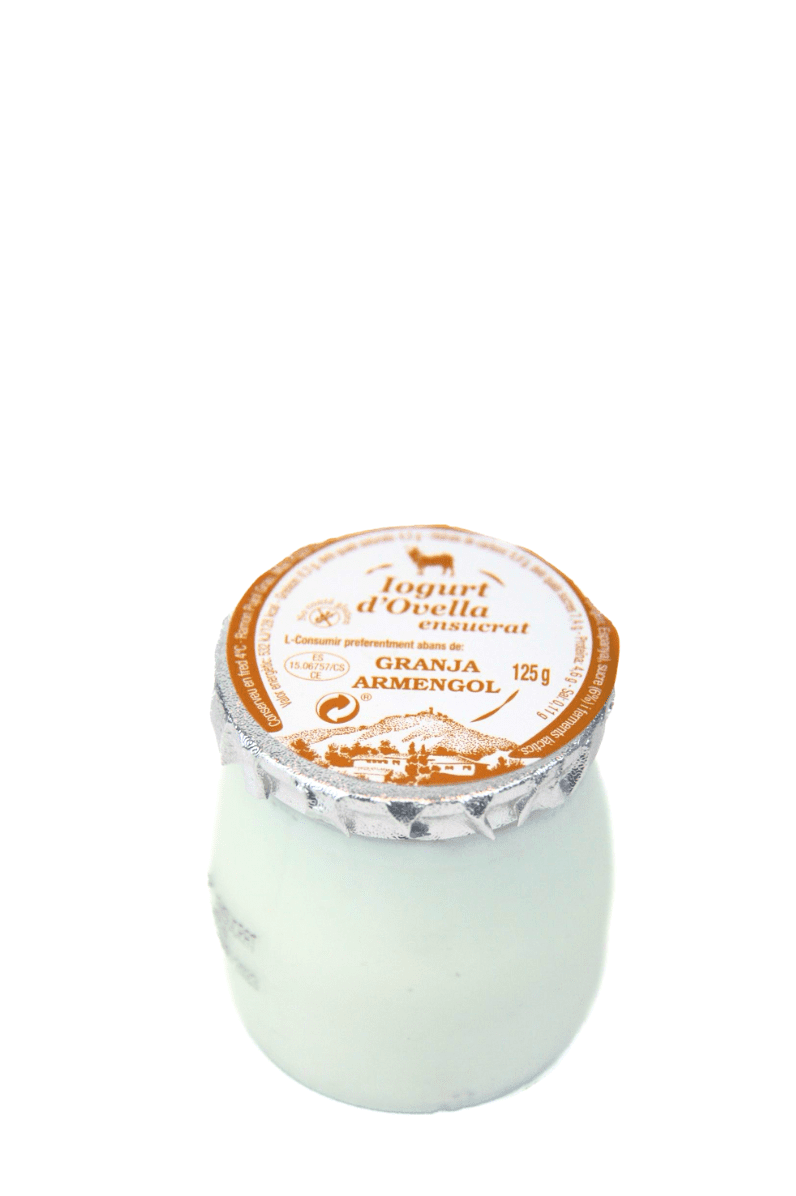 Iogurt artesà natural ensucrat d'ovella 125 g - Granja Armengol