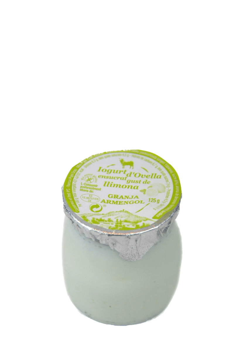 Yogur artesano de oveja sabor limon 125 g - Granja Armengol