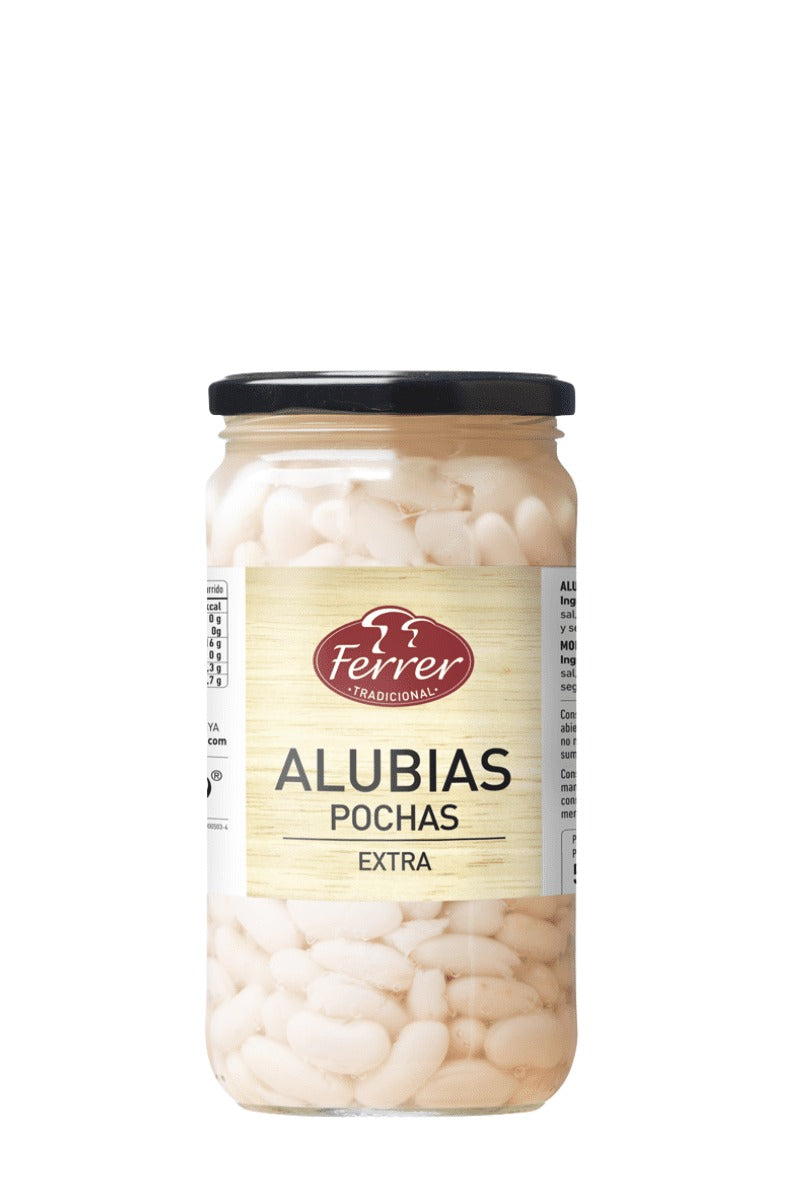 Mongetes Pochas Extra en pot Retornable 400 g - Ferrer