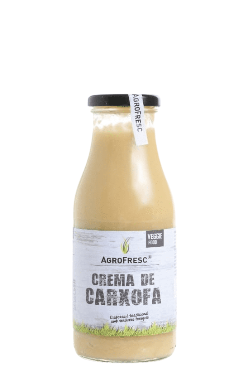 Crema de carxofes de vidre retornable 485 ml - Agrofresc